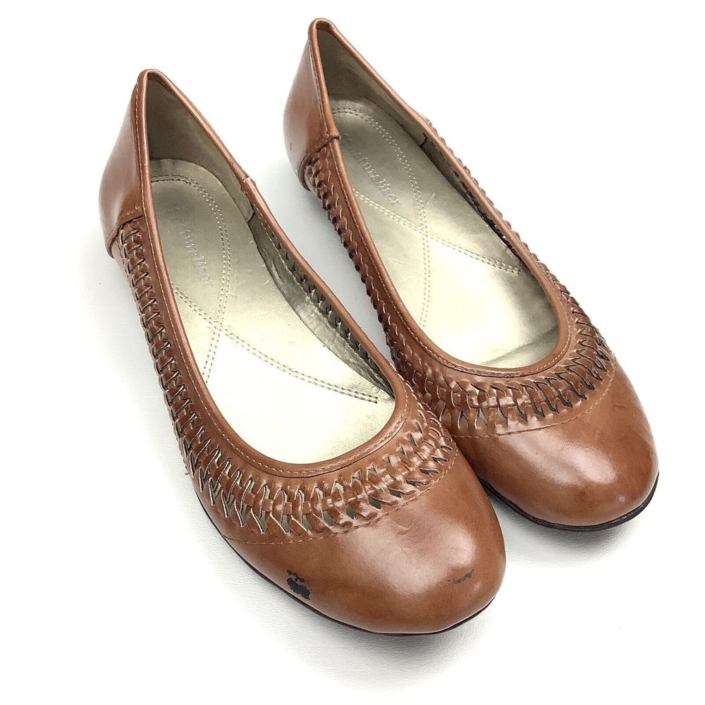 Natualizer Halia Flats Loafer Shoes Women's 9 M Brown Braided Cut Out Comfort